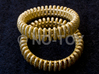 VORTEX TWO - "17,5mm" - "54,5mm" - "N" - "7" 3d printed GOLD PLATED MATTE (ORIGINALL PRODUCT IMAGE)