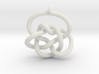 Knot Pendant (Earrings) 3d printed 