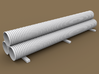 TT Scale Smmps Wagon Plastic Tubes Cargo 3d printed TT Scale Smmps Wagon Plastic Tubes Cargo
