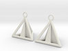 Pyramid triangle earrings Serie 2 type 3 3d printed 