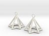  Pyramid triangle earrings type 13 3d printed 
