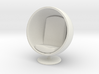 1/32 Girl sitting Egg Chair Part of Chair 003 3d printed 