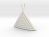 Triangular Ripple Pendant 3d printed 