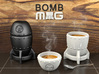 Bomb MUG - Coffee Set 3d printed The images are 3D renders, not photos!