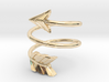 Spiral Arrow Ring - 18.19mm - US Size 8 3d printed 