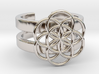 SEED OF LIFE DOUBLE BAND RING 6 3d printed 