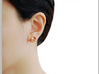 Infinity knot earrings 3d printed 
