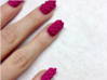 Cube Nails (Size 1)  3d printed Pink Strong and Flexible Polished