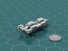Cargo Tug: Loaded 3d printed Render of the model, with a virtual quarter for scale.