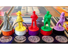 Argent Bases - Student (7 pcs) 3d printed Picture courtesy of user kevinpdx on BGG. Game miniatures and board copyright Level99 games.