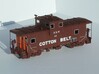 EV Caboose Roof Dia Blank A 3d printed Painted part shown assembled with other parts