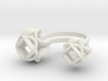 Double Rose Ring size 2 3d printed 
