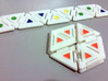 Tri-Hexaflexagon (3 symbols) 3d printed 