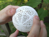 Moiré Sphere 3d printed In White Strong & Flexible