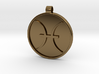 Zodiac KeyChain Medallion-PISCES 3d printed 