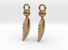 Feather Earrings 3d printed 