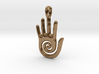 Hopi Spiral Hand Creativity Symbol Jewelry Pendant 3d printed 