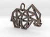 Geometric Elephant Keychain 3d printed 