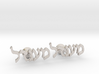Hebrew Name Cufflinks - "Mendel" 3d printed 