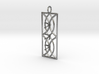 Sconce Pendant With Prongs for faceted stones 3d printed 