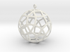 small ball rhombicosidodecahedron 3d printed 