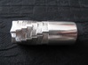 Silver AAA Torch 2 Head (Flashlight) 3d printed 