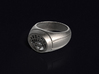 White Lantern Ring 3d printed 3D render of the ring. Does not come with enamel paint applied.