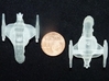 Romulan Shuttle 1/700 Attack Wing 3d printed Smooth Fine Detail Plastic