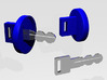 Ignition Key Cap 3d printed Render of cap from a couple of angles.