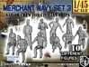 1-45 Merchant Navy Crew Set 3 3d printed 