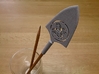 Arrowhead Pen Cap (with Japanese family crest) 3d printed Arrowhead Pen Cap (with Japanese family crest)?(Alumide)