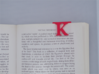 Bookmark Monogram. Initial / Letter  K  3d printed 