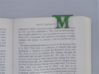 Bookmark Monogram. Initial / Letter M  3d printed 