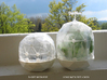 MGD-13 (10x): A Set with 10 D-Connectors 3d printed Flexible Mini Greenhouse-Dome with Pot (Sets short and long + sign). Own 3D-prints with PLA.