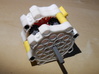 LEGO®-compatible gearbox cap 3d printed Complete gearbox with caps (other parts included)