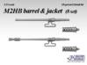 1/35 M2HB Barrel & Jacket (8 set) 3d printed 