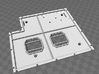 DeAgo Millennium Falcon Floor Replacement 3d printed Render of the 3D model, bottom view