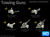 Towing Guns - (H0) 3d printed 