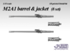 1/35 M2A1 Barrel & Jacket (8 set) 3d printed 