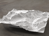 6''/15cm Oberland Peaks, Switzerland 3d printed Radiance rendering of model, looking south toward the Eiger Nordwand.