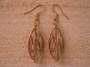 Leaves Earrings 3d printed 