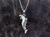 Dolphin Pendant 3d printed Chain or pendant clasp not included.