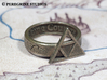 Ring - Triforce of Courage 3d printed Stainless Steel
