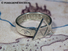 Ring - Triforce of Wisdom 3d printed Premium Silver