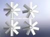 Four Propellers Left & Right 7-Blade and Left & Ri 3d printed 4Props 7&8Blades