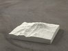 4'' Mt. Adams, Washington, USA, Sandstone 3d printed Radiance rendering of model, viewed from the East.
