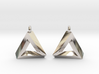 Penrose Triangle - Earrings (17mm | 1x mirrored) 3d printed 