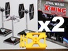 X-Wing Gaming Base (Small), 2 Bases 3d printed 