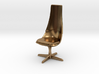 TOS 2.0 Chair - 1/32 Bridge Model 3d printed Raw Brass