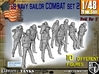 1-48 US Navy Sailors Combat SET 2 3d printed 